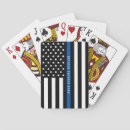 Search for thin blue line playing cards Patriotic