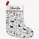 Search for black and white dog christmas stockings Dalmatian