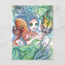 Search for deep sea fish postcards Mermaid