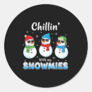 Search for funny snowman cartoon stickers Cute