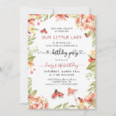 Recherche de de coccinelle anniversaire invitations Floral