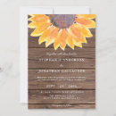 Recherche de tournesol mariage invitations Bois de grange