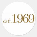 Search for made in 1969 stickers Birthday