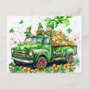 Search for four leaf clover postcards Leprechaun