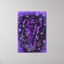 Search for neon canvas prints Purple
