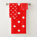 Search for red and white polka dot bath towels Stylish