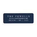 Search for midnight blue return address labels Classic