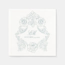 Recherche de logo mariage serviettes Bleu poussiéreux