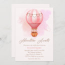 Recherche de hot pink baby shower invitations Montgolfière