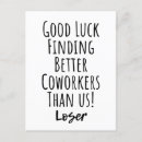 Recherche de pour le collègue cartes postales Collaborateur
