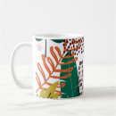 Recherche de motif tropical tasses Feuilles