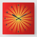 Recherche de rayons de soleil horloges Orange