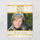 Search for retirement 50th birthday invitations Gold