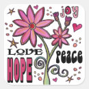 Search for peace flower stickers Pink