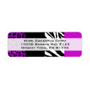 Search for leopard return address labels Cute