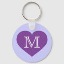 Search for purple heart keychains Monogrammed