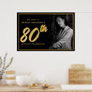 Search for 80th birthday posters Simple