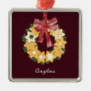 Search for burgundy ornaments Wreath