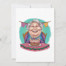 Search for grandma birthday invitations Old lady birthday joke