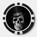 Recherche de crâne jetons poker Vintage