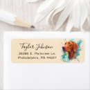 Search for vizsla return address labels Cute