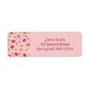 Search for lip print return address labels Red