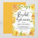 Search for yellow rose bridal shower invitations Botanical
