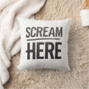 Recherche de pour crier coussins Typographie
