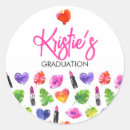 Search for rainbow leaves stickers Watercolor