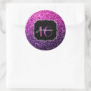 Search for pink and purple ombre stickers Sweet 16