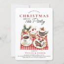 Search for tea christmas invitations Watercolor