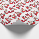 Search for father christmas wrap wrapping paper Red and white