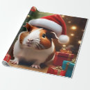 Search for guinea pig christmas wrapping paper Santa