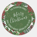Recherche de houx de noël autocollants Rouge