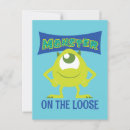 Recherche de monstre cartes postales Monsters inc