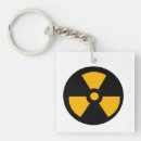 Search for danger sign keychains Radioactive