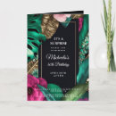 Search for tropical flowers birthday invitations Botanical