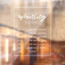 Search for store hours window decals Modern minimalist