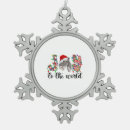 Search for miniature schnauzer ornaments Santa