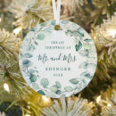 Search for eucalyptus ornaments Mr and mrs