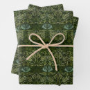 Search for green leaves wrapping paper William morris