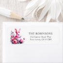 Search for cute easter bunny and eggs return address labels Watercolor