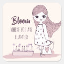 Search for bloom where you are planted stickers Floral