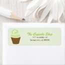 Search for bakery return address labels Cupcakes