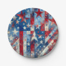 Search for red white blue stars patriotic paper plates Party