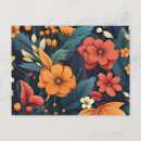 Search for floral leaf pattern postcards Nature
