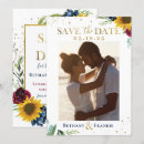 Search for sunflower save the dates Gold