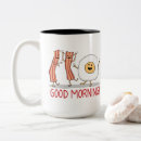 Search for bacon cartoon mugs Illustration