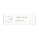 Search for gold wreath return address labels Elegant