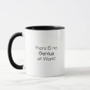 Search for genius at work mugs Humour